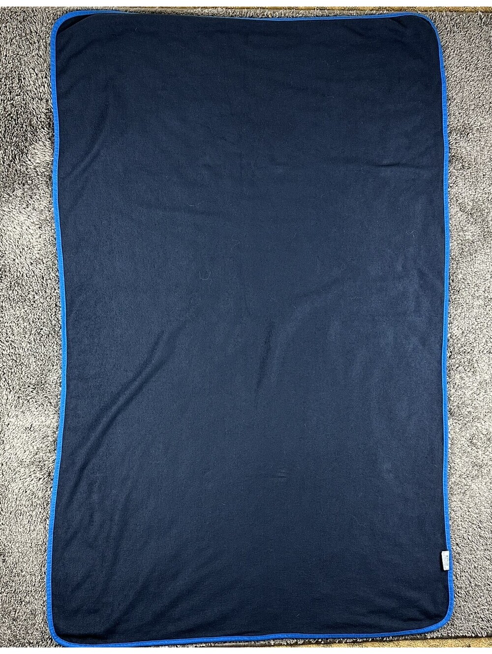 Delta Airlines Globalc First Class Navy Blue Eco Fleece Blanket 59x38"